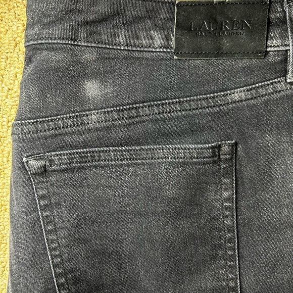 Lauren Ralph Lauren Metallic Black Classic Skinny Jeans - Picture 3 of 8